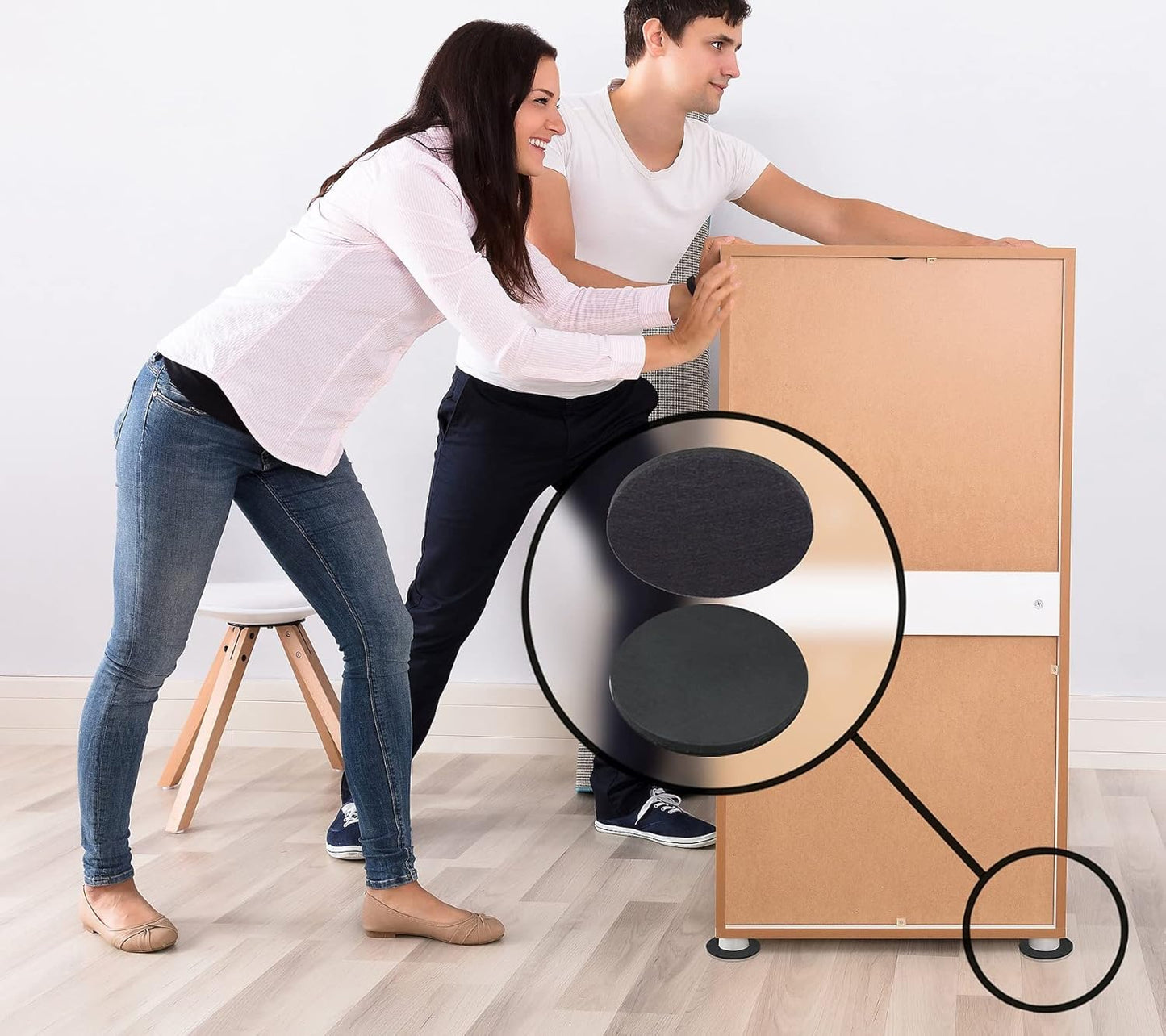 Slipstick GorillaPads Non-Slip Furniture Pads & Furniture Sliders Variety Pack (68 Pieces) Protects a Wide Range of Furniture & Floors, Whole House Furniture Gripper Slider Floor Protector Kit Black