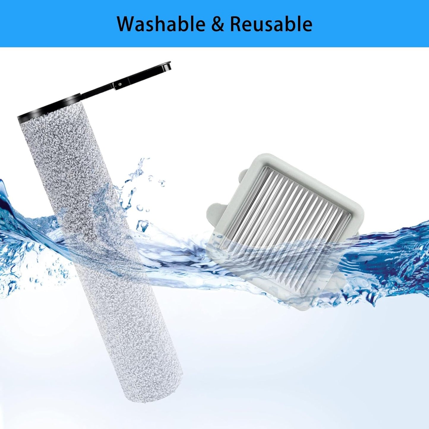 Soft Roller Brush for roboRock F25, F25LT, F25RT, F25ACE, F25ALT, F25ACECombo, F25 Combo, Cordless Wet Dry Vacuum Cleaner, Mop Vacuum Replacement Part Accessory Kit