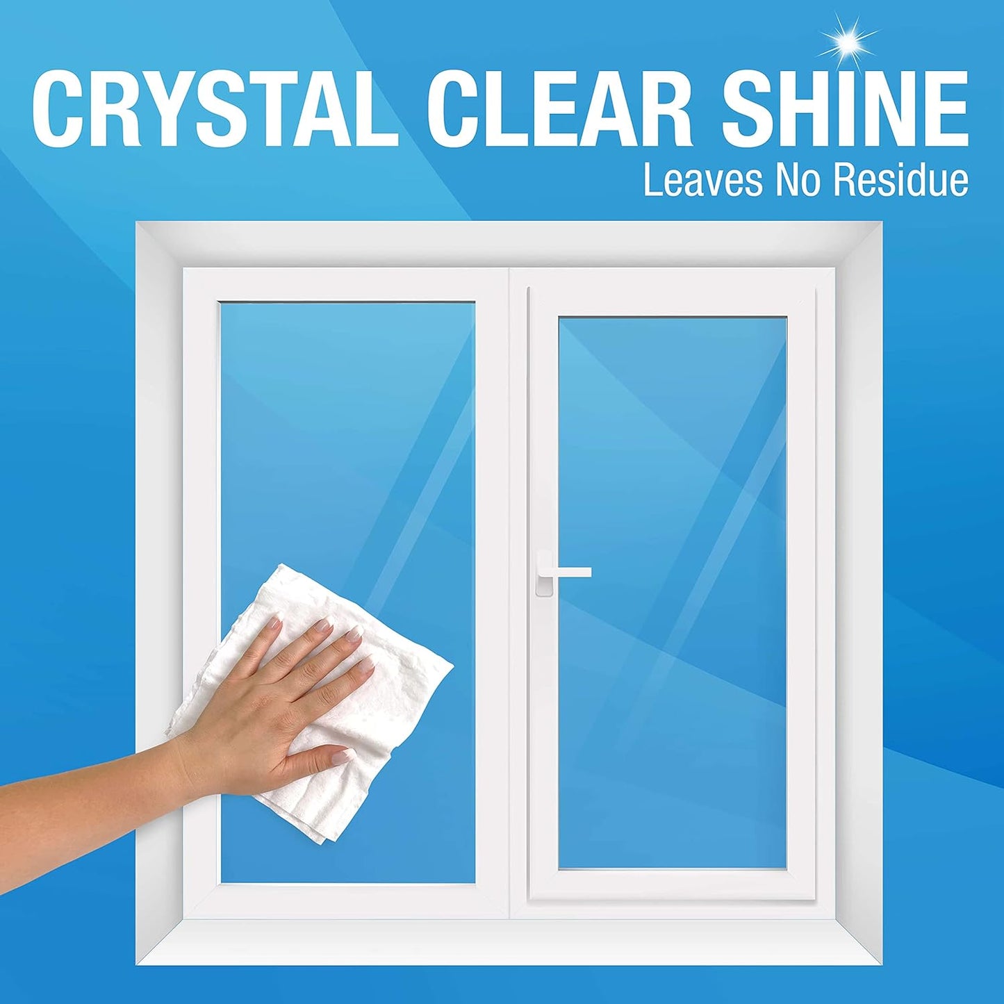 MiracleWipes for Glass, Disposable and Streak Free Cleaning Wipes for Mirrors, Windows, Kitchen, Home, and Auto- 30 Count