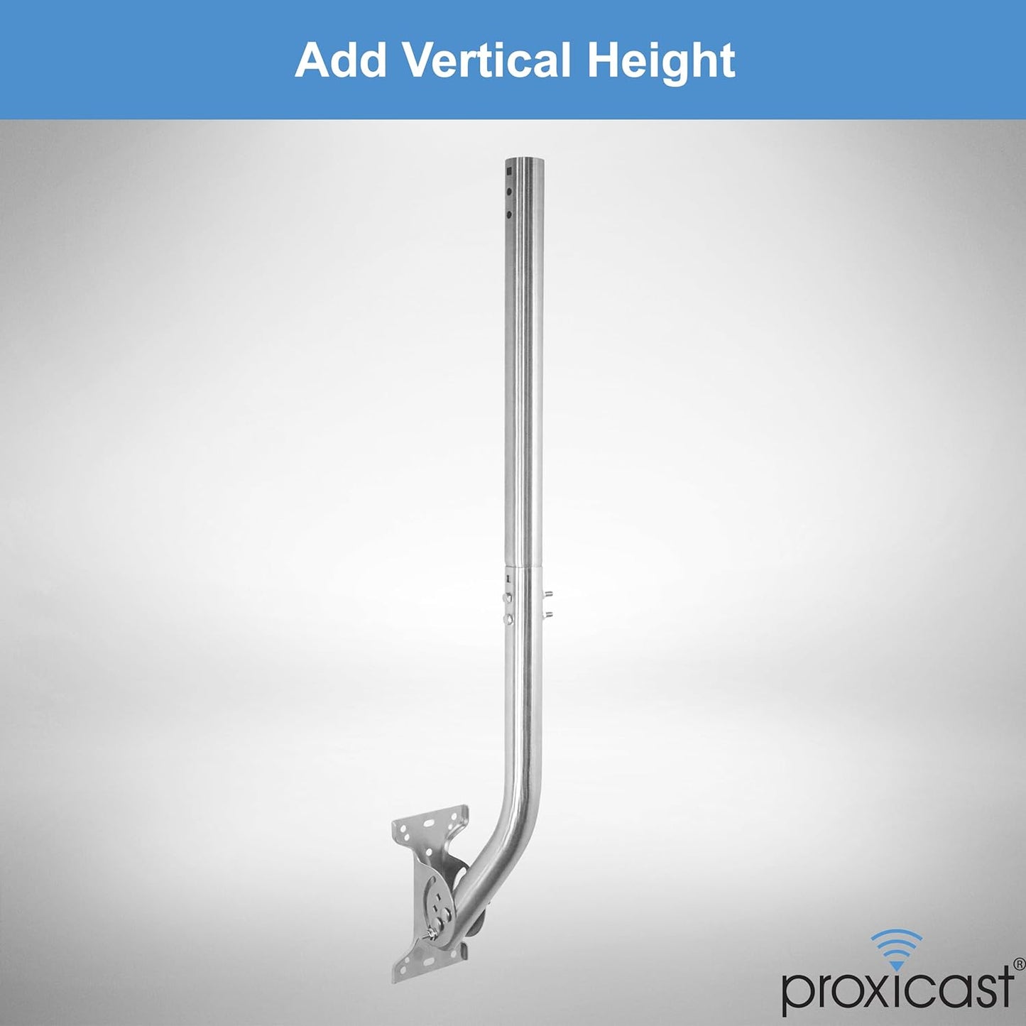12 inch Stainless Steel Extension Pole for Proxicast J-Max Antenna Mounts (ANT-800-X12)