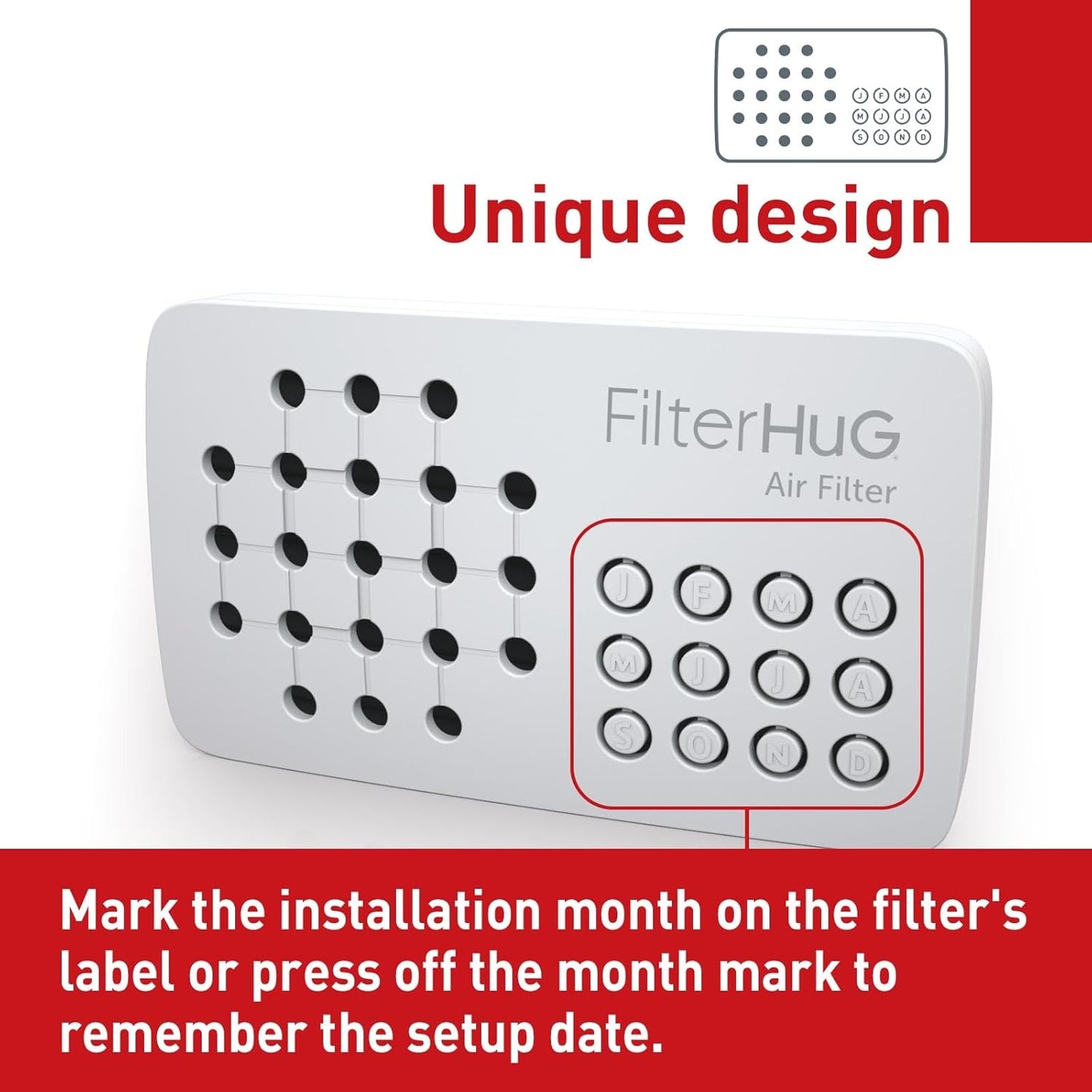 2Pack Premium Fridge Deodorizer & Odor Eliminator with Special Activated Carbon Fiber, Keeps Fridge, Freezer, and Other Spaces Fresh for Up to 6 Month, Universal Air Fiter by FILTERHUG®