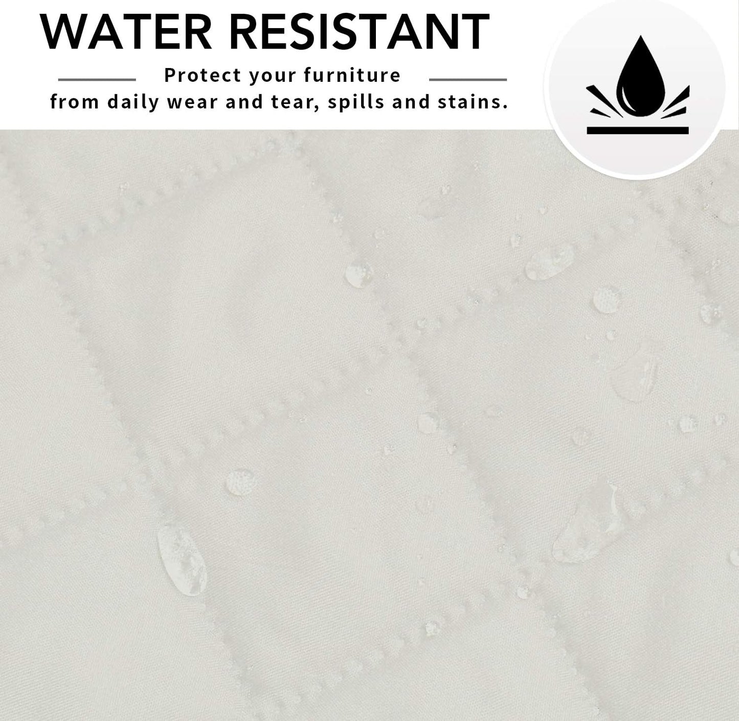 Easy-Going Sectional Couch Covers for Dogs L Shape Sofa Cover Reversible Sofa Slipcover Chaise Lounge Cover Furniture Protector Cover for Pets Dog Cat (42 x 68 inches, Ivory/Ivory)