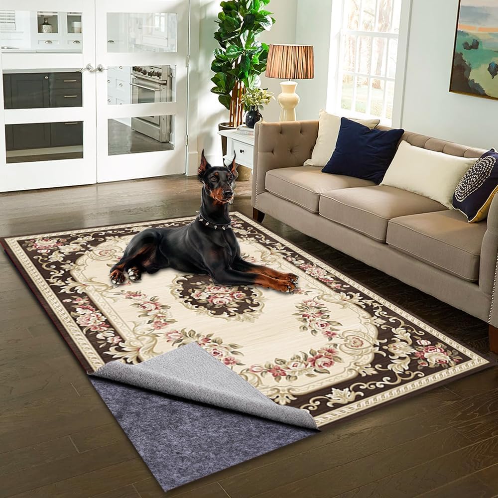Waterproof Non-Slip 1/4” Extra Thick 8x10 ft Rug Pad for Large Area Rugs Durable Felt Floor Protection pad for All Floors, Suitable for Cutting. Rug Pads Keep Rugs in Place and Provide Cushioning