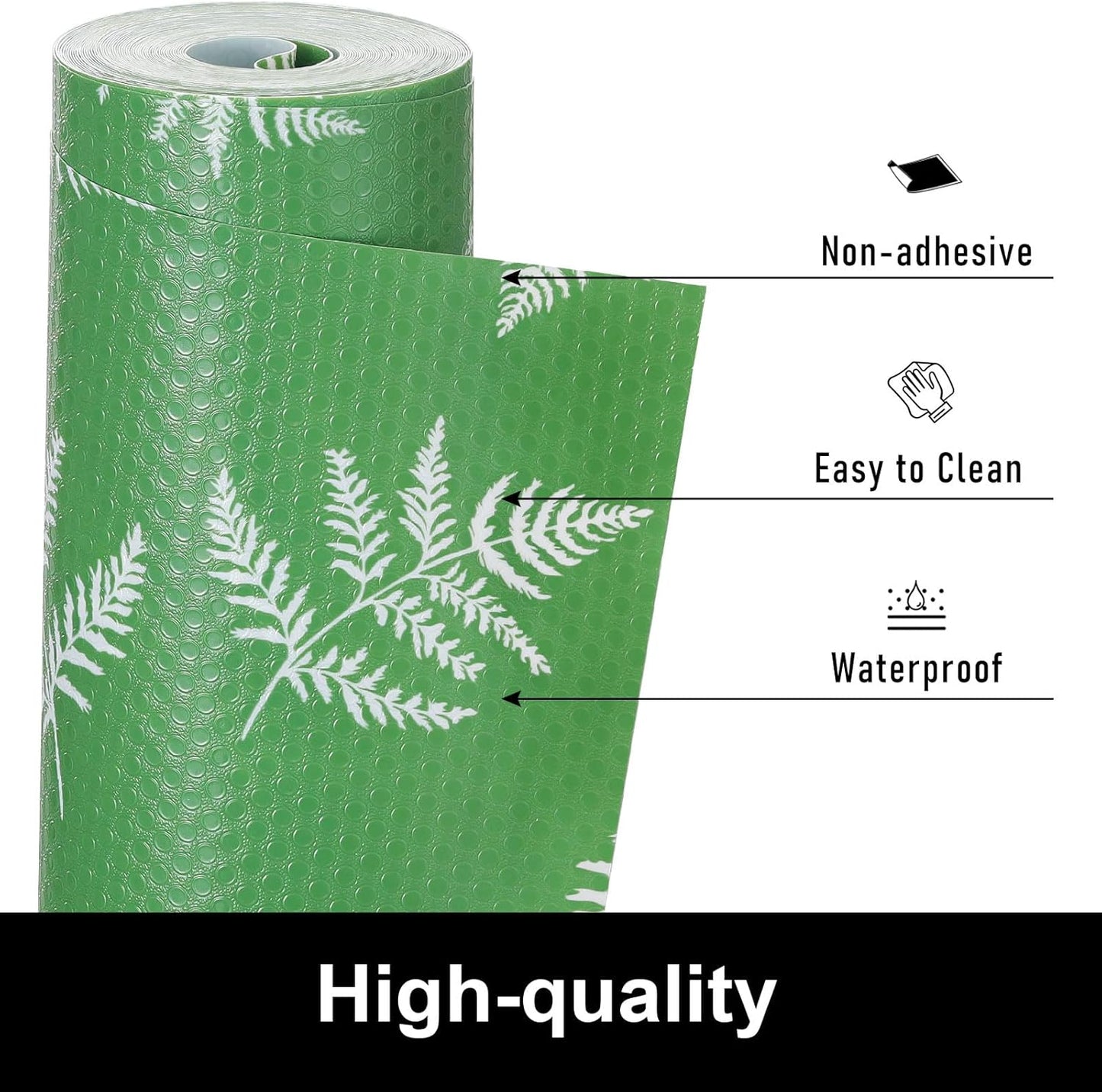 Cooyes Drawer Liner Shelf Liners for Kitchen Cabinets Refrigerator Liners Waterproof & Oil-Proof Kitchen Cupboard Liner Drawer Mats EVA Material Non Adhesive Fridge Liner for Shelves