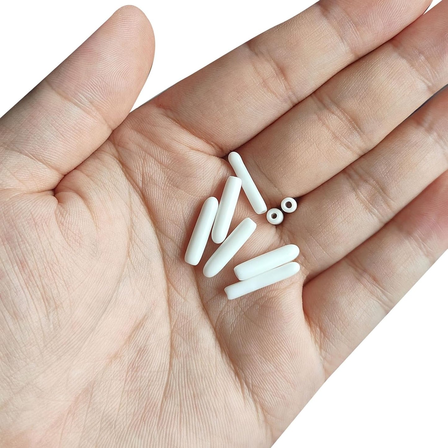 uxcell 20pcs Rubber End Caps 1.5mm(1/16") ID Vinyl Round End Cap Cover Screw Thread Protectors White