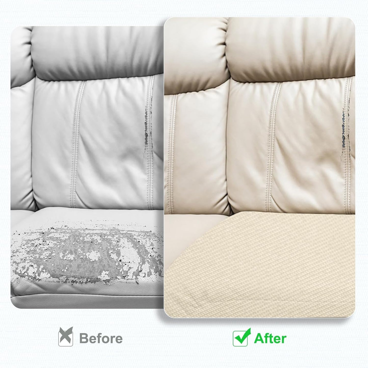 PATIKIL 8x11 Inch Linen Repair Patches, 2Pcs Self-Adhesive Fabric Patch for Sofas Tote Bags Furniture Car Seats Clothes Tents, Red