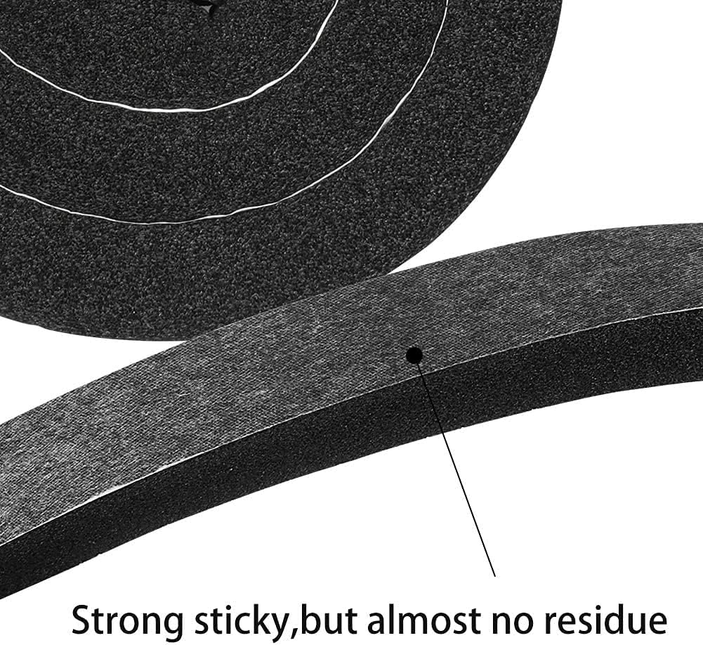 YIJUHOU 2 Rolls 1.18 Inch X 1 Inch Open Cell Foam Tape for Window Air Conditioner Insulation,High Resilience Weatherstrip Window Seal,Block The Draft and Cool Air Loss,Total 11FT