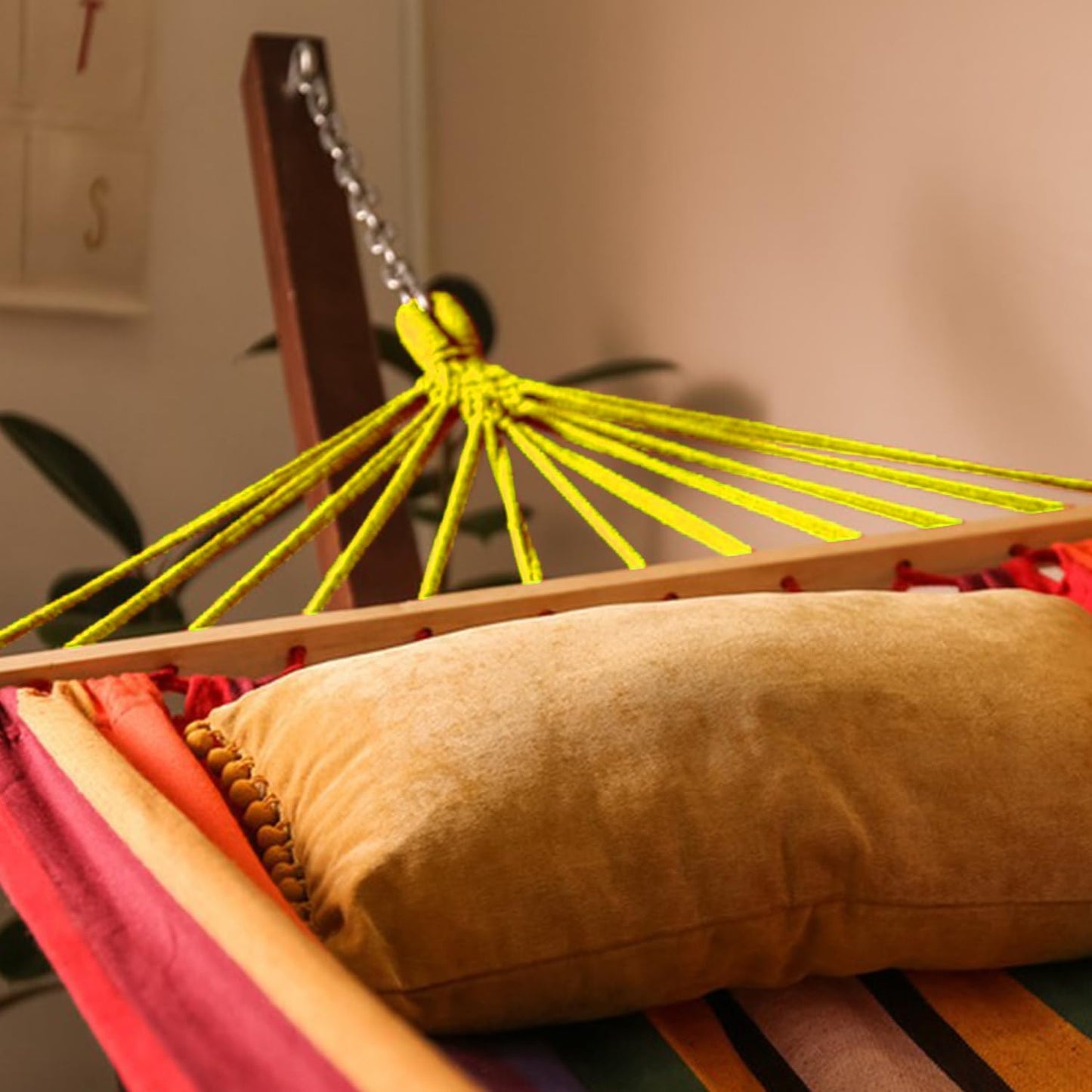 Polypropylene Rope - 1/4 Inch Yellow Nylon Rope, 500 Feet Long - Ideal for Tarps, Tie-Downs, Home Improvement & Hardware Needs