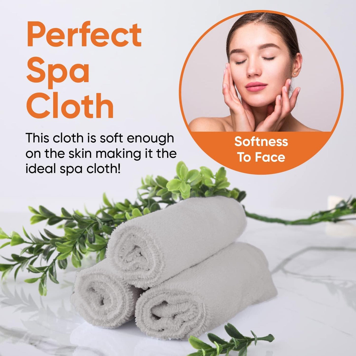 Superio Cotton Terry Washcloths Grey Towels 100% Cotton Cleaning Cloth 16" Rags Wash Clothes for Body and Face, Spa Towels, Multi Purpose (6, 12"x12")