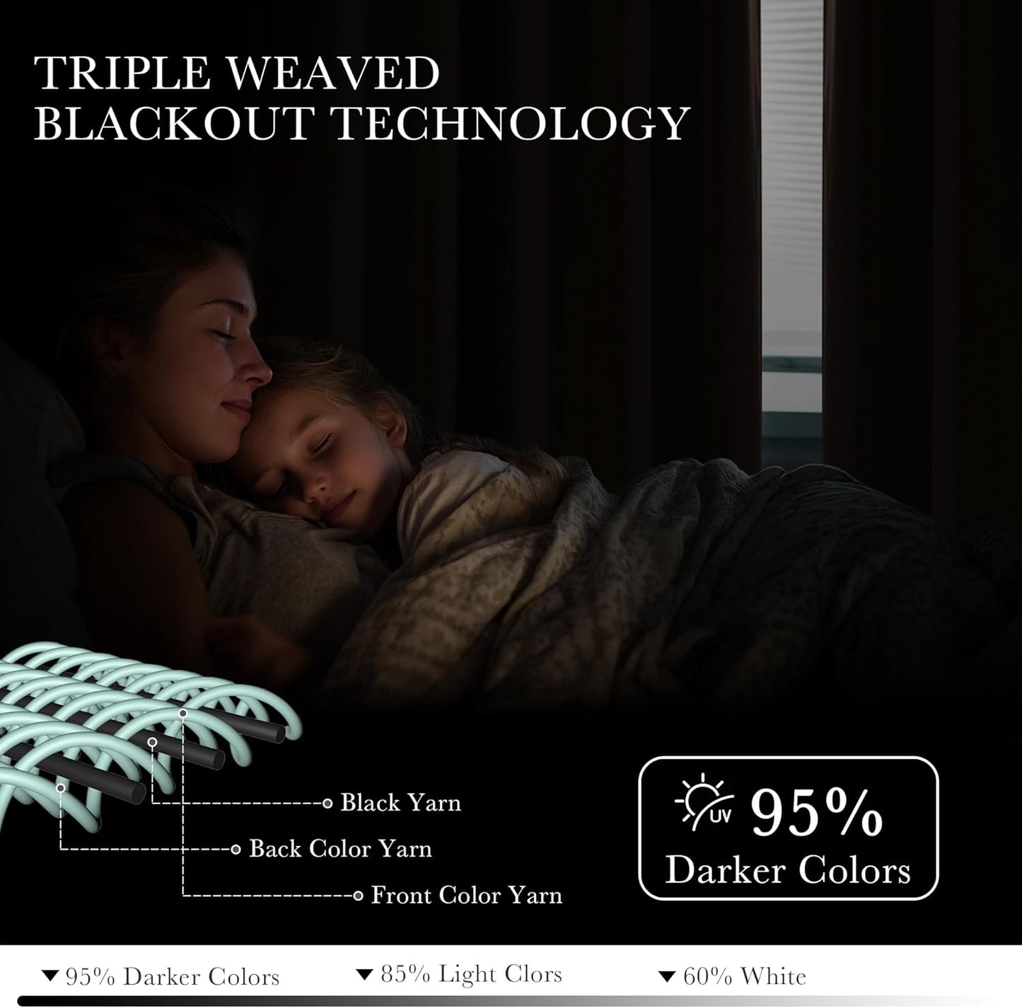 PONY DANCE Basement Window Curtains - Small Window Drapes for Cafe Bedroom Room Darkening Curtain for Bathroom/Nursery/Kitchen, 42 inch Wide x 40 inch Long, 1 Pair, Chocolate Brown