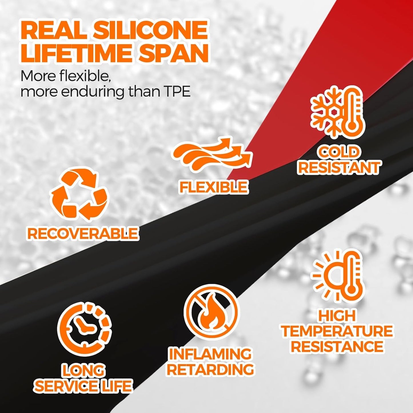 Holikme Door Draft Stopper Under Door Draft Blocker Insulator Doors Sweep Weather Stripping Noise Stopper Strong Adhesive, Black