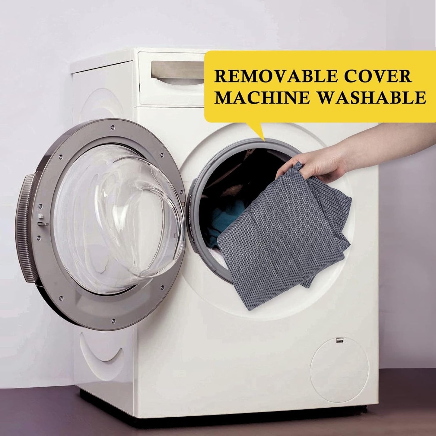 fowong 2 Pack Door Draft Stopper 30" Adjustable Under Door Noise Stopper for Bottom of Doors, Soundproofing Draft Guard, Grey