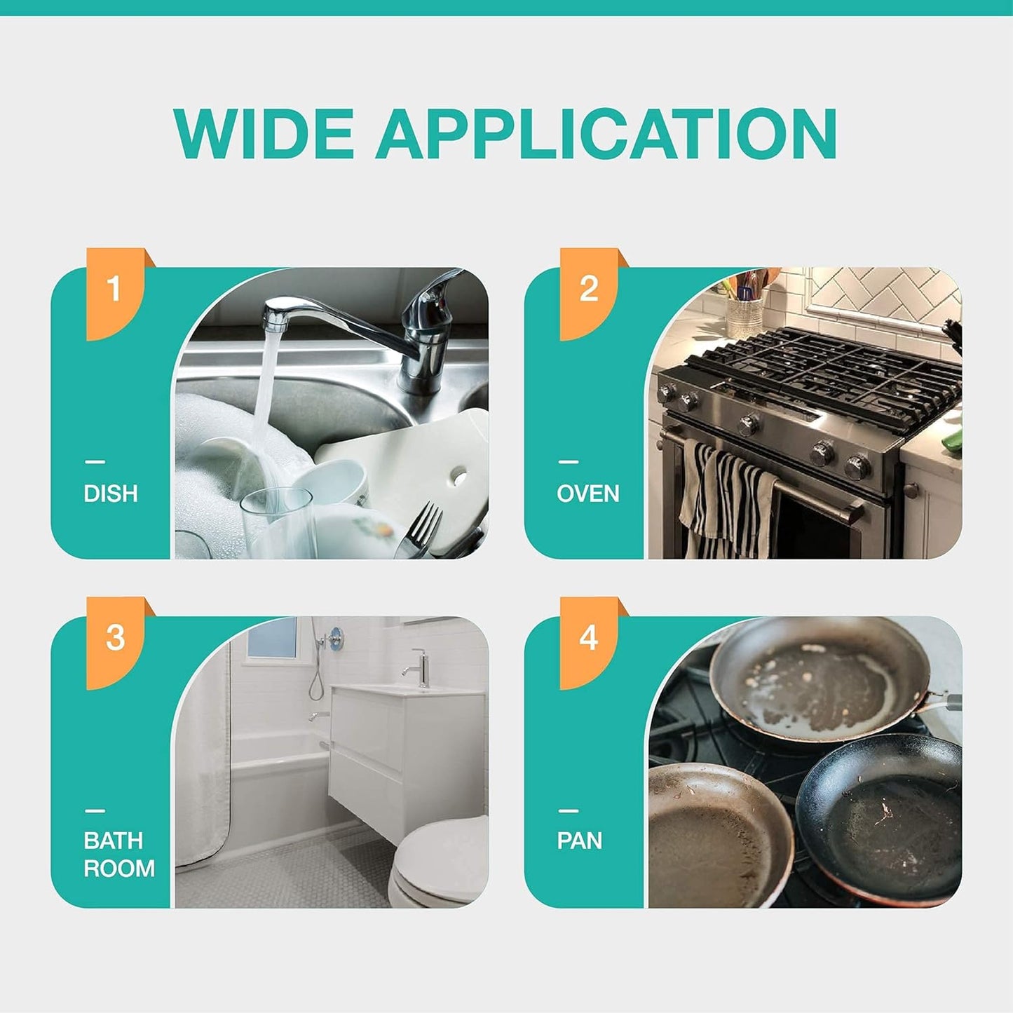 Non Scratch Dishwand Refill with Handle, 6 Heavy Duty Dish Wand Refills, Replacement Sponge Heads Set, Soap Control Dispenser Scrubbers, Dishwashing Scrub Dispensing Brush, Dishwasher Cleaning Tool