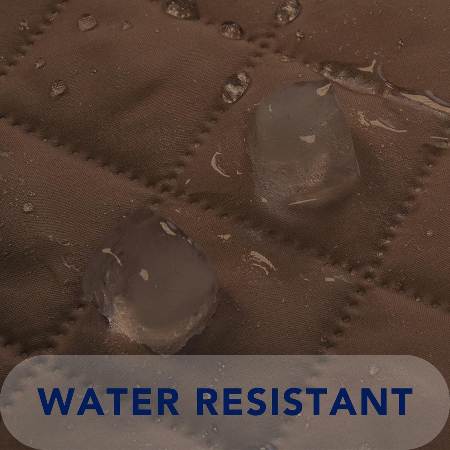 PureFit Reversible Quilted Sofa Cover, Water Resistant Slipcover Furniture Protector, Washable Couch Cover with Non Slip and Elastic Straps for Kids, Dogs, Pets (4 Seater Sofa, Coffee/Ivory)