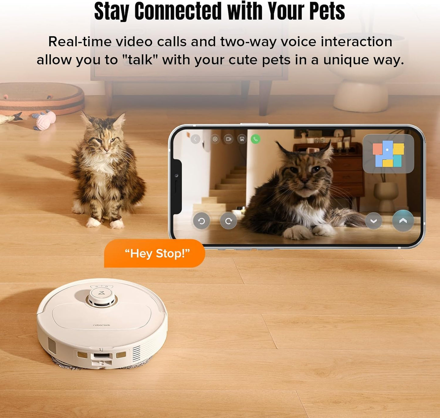 roborock Qrevo MaxV Robot Vacuum and Mop, FlexiArm Design, Hot Water Re-Wash & Re-Mop, Auto-Drying, Self-Emptying, 7000Pa Suction, Built-in Voice Assistant, Smart Obstacle Avoidance(Refurbished)