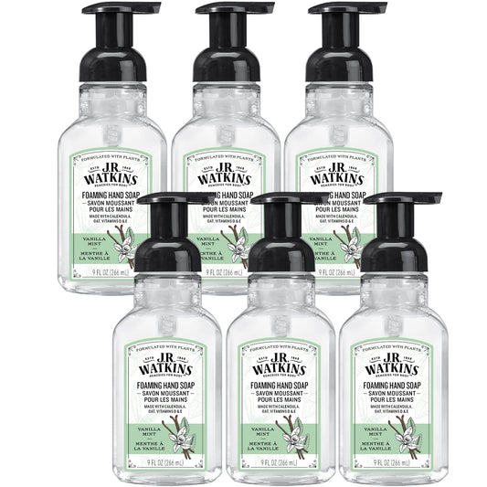 Watkins Hand Soap Vanilla Mint, 9 Fl Oz (Pack Of 6)