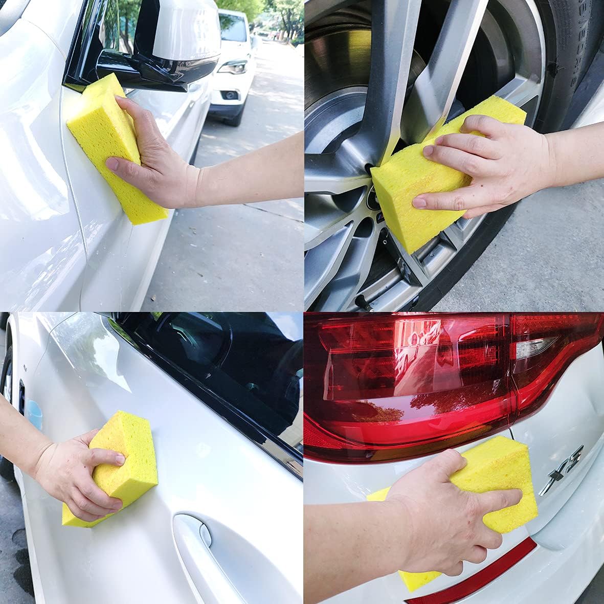 Large Natural Cellulose Cleaning Sponges (3-Pack) – Biodegradable, Absorbent, Multi-Use for Kitchen, Car & Home