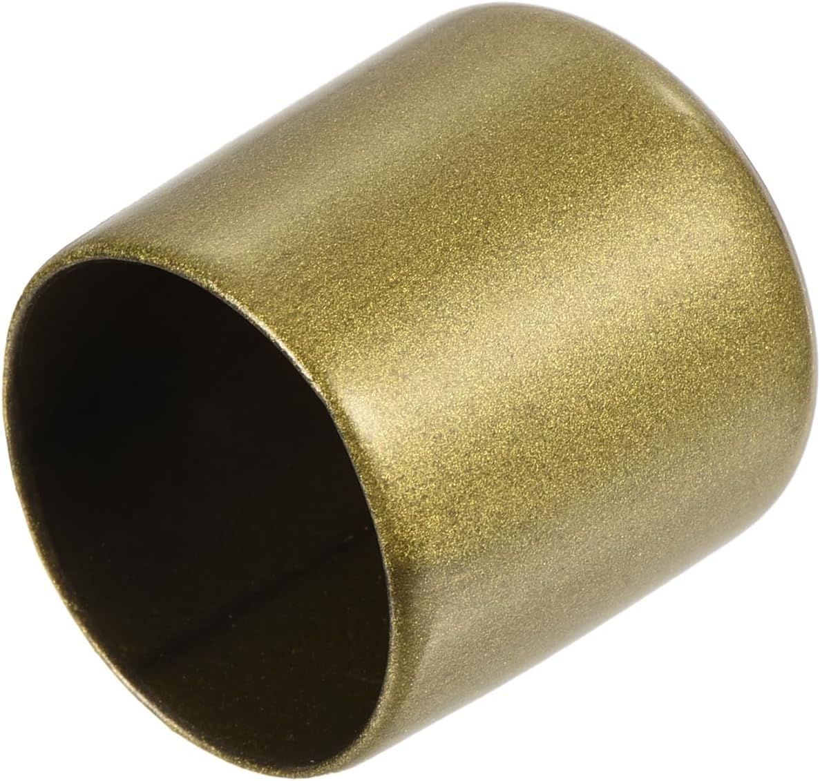 uxcell 20pcs Rubber End Caps 1 1/8"(28mm) ID Vinyl Round Tube Bolt Cap Cover Thread Protectors Gold
