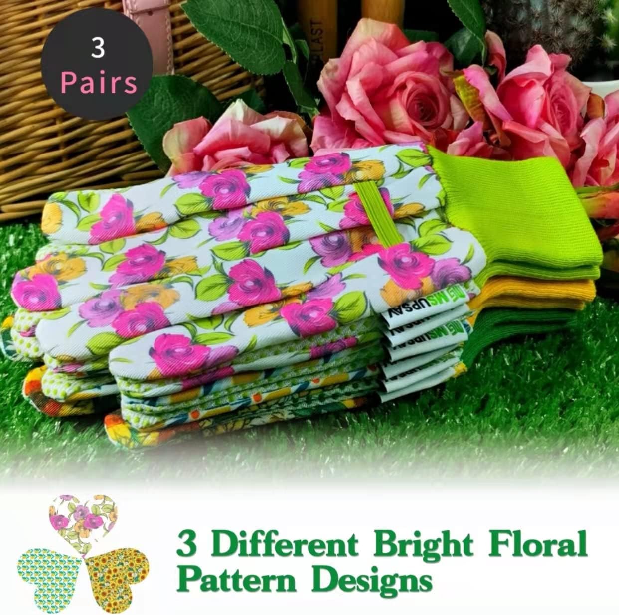 Thorn Proof&Puncture Resistant Gardening Gloves with Grip,Garden Gloves for Women, Leather Work Gloves,Gifts