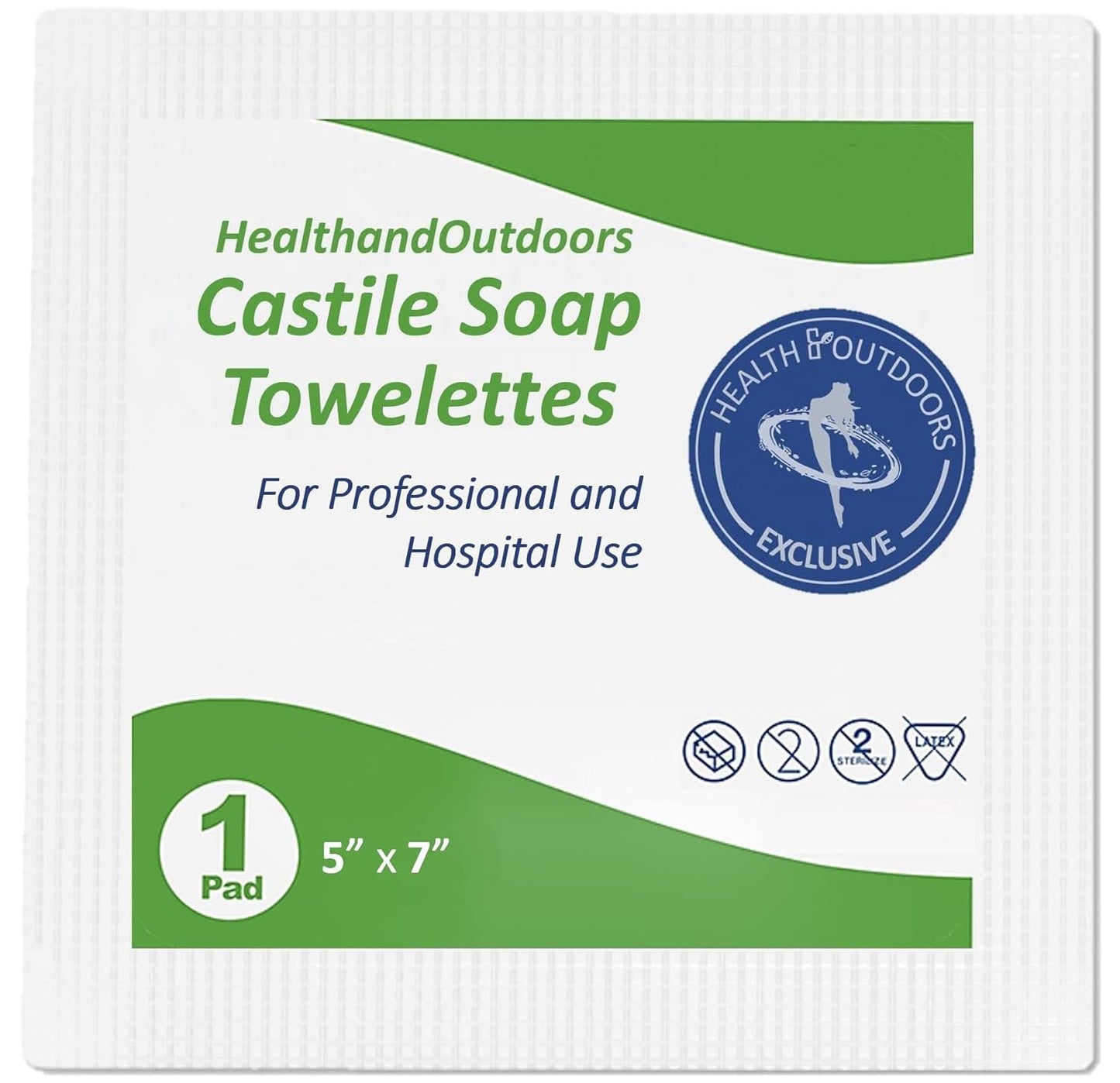 HAO Castile Soap Cleansing Towelettes 125 Count Refreshing Scented Wipes White 125 Count (Pack of 1) HAO-CST-125