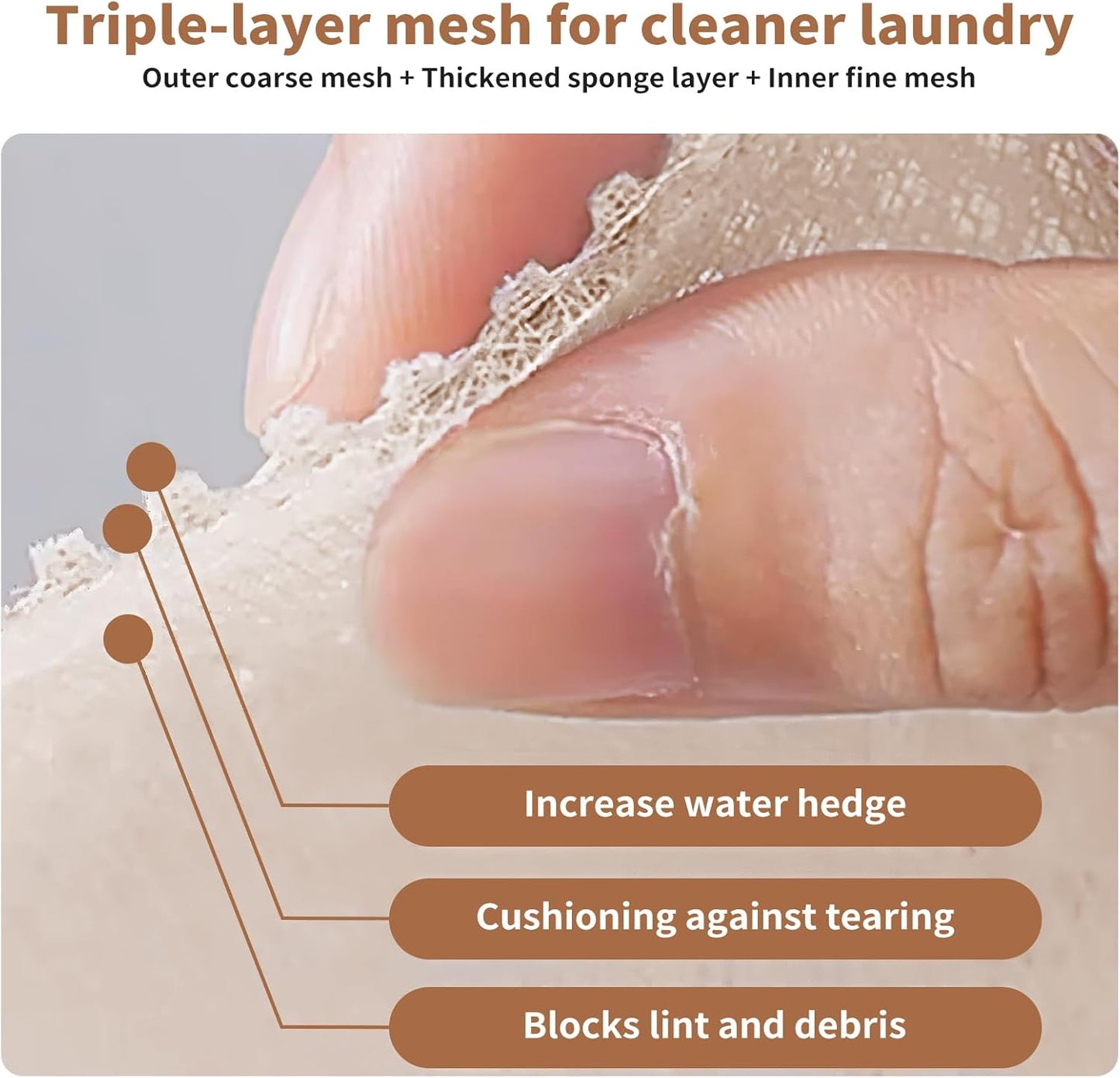 3 Pack Sock Laundry Bags by MDSXO- Small Durable Lingerie Delicates Bag for Washing Machine for Socks, Masks, Underwear [3 Pack]