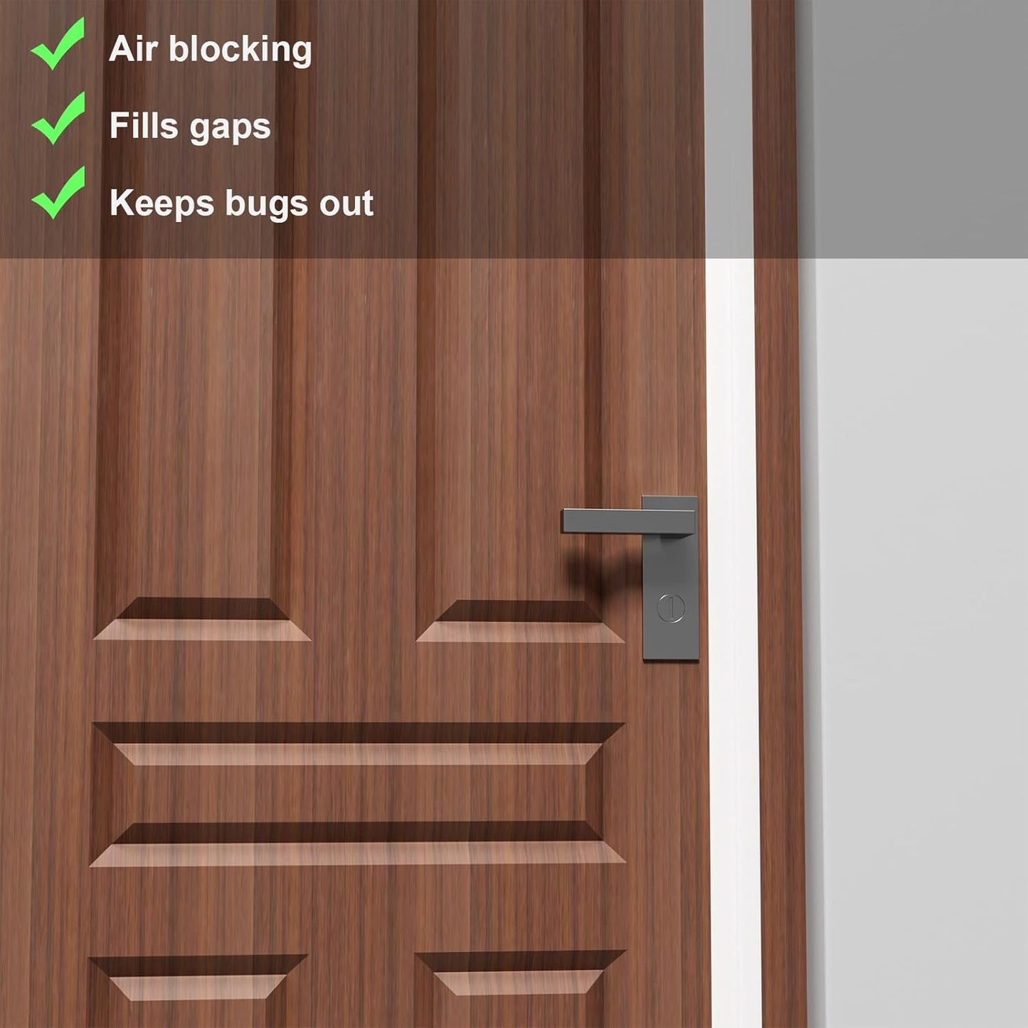 T-Shaped Door Draft Stopper, 1.37 in x 40 Ft Silicone Seal Strip for Windows Gaps, Weather Stripping Seal Strip Shower Sweep, White