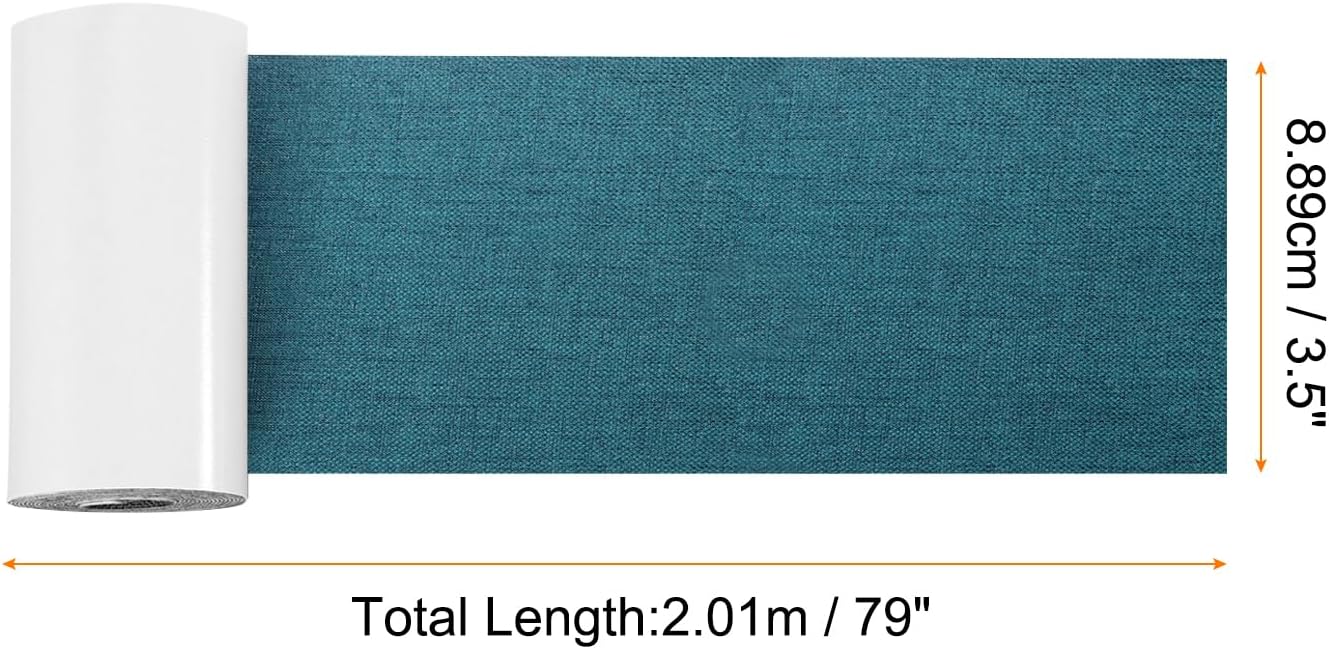 Repair Patches Repair Tape Self-Adhesive DIY Repair Patch Linen Gear Patch for Sofa, Furniture, Chair, Clothing,Tents,3.5x79 Inch,Dark Blue