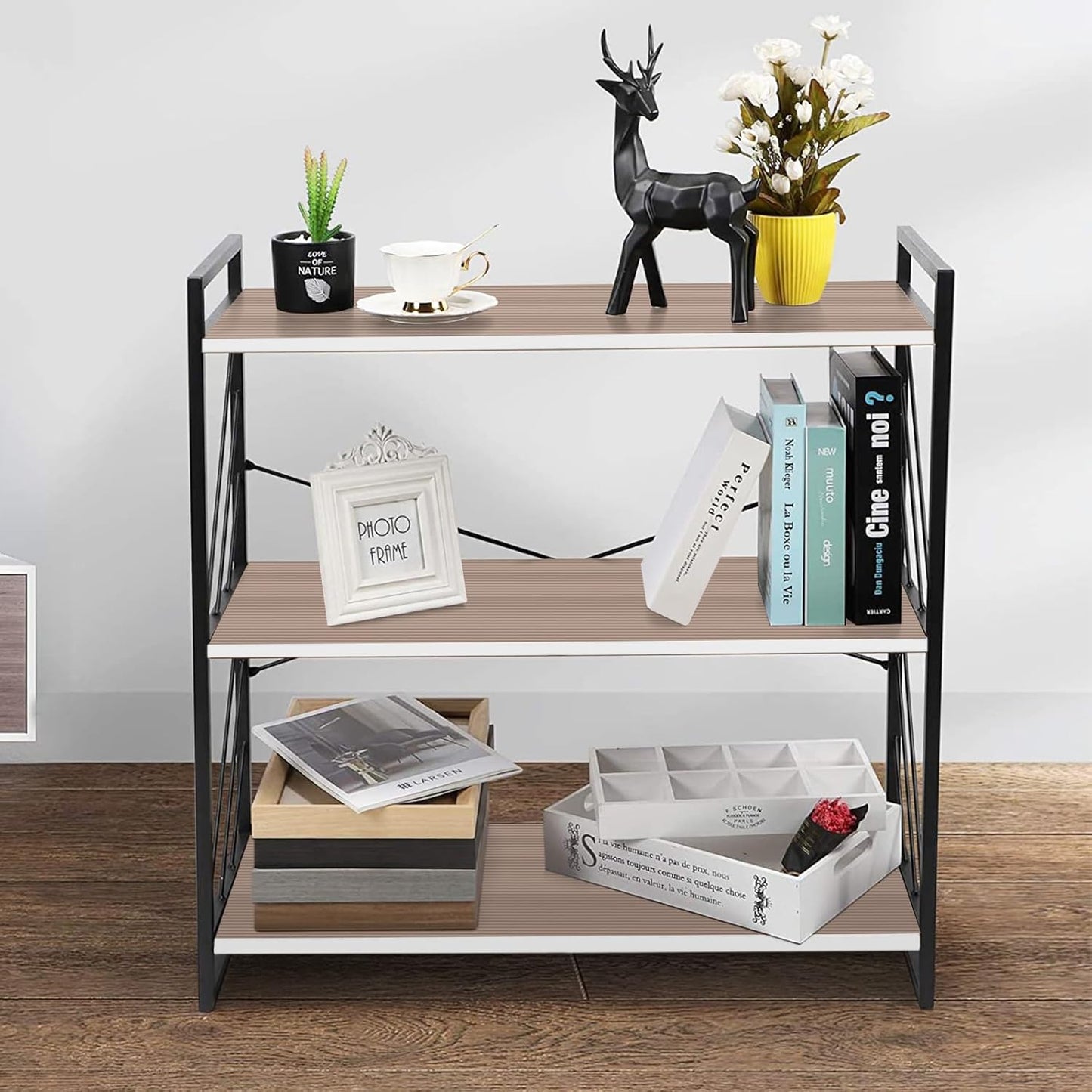 Shelf Liners for Kitchen Cabinets Drawer Liner Non Adhesive Cupboard Mat EVA Material Waterproof Refrigerator Mats Washable Fridge Liner for Cupboard and Desks Liner Beige 11.8 x 59 Inches