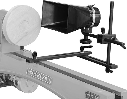 Woodturning Dust Hood Installed on Woodlathe for Effective Dust Extraction Collection, Wood lathe accessory.