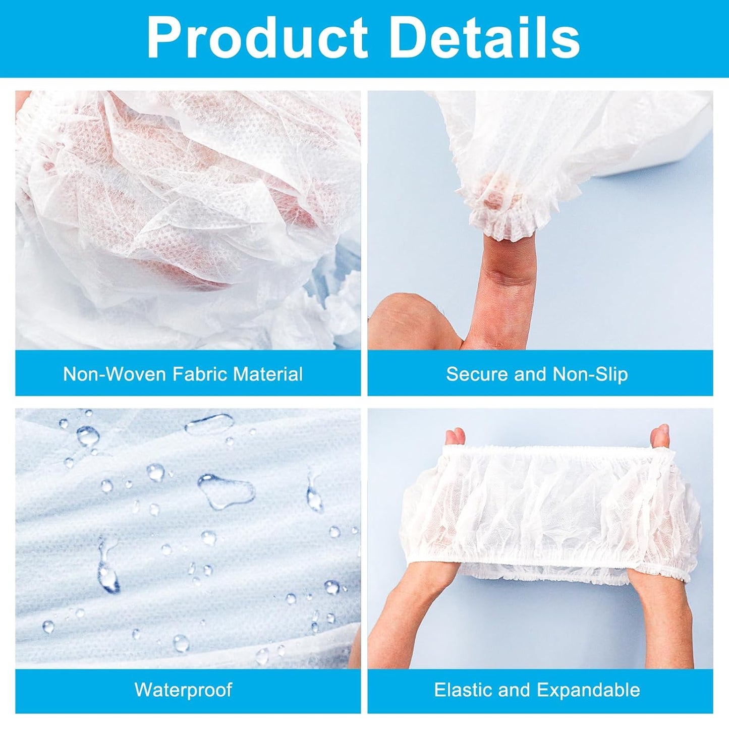 20 Pack Disposable Toilet Seat Cover Waterproof Non-Woven Fabric, Disposable Toilet Seat Covers for Travel, Disposable Seat Covers for Outing Hotel Hospital Public Toilet (Individual Package)
