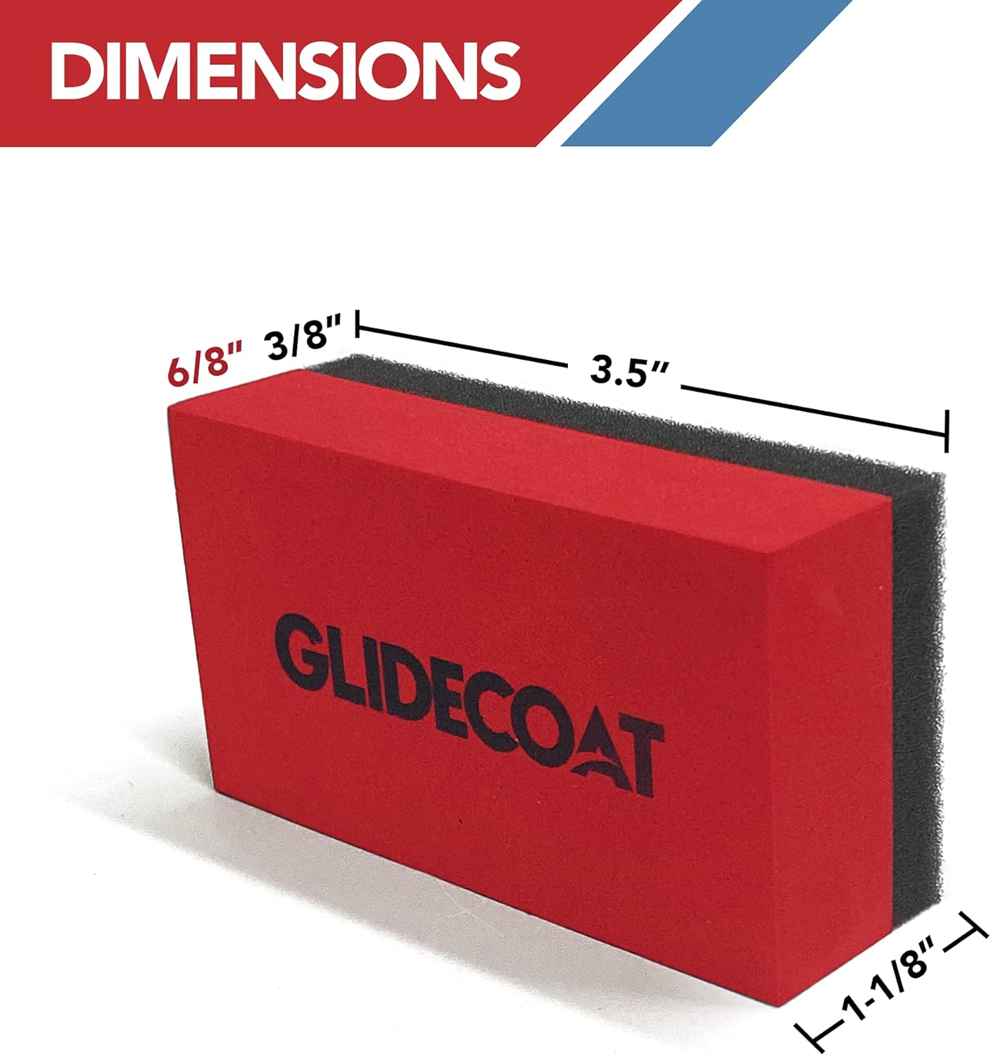 Glidecoat Ceramic Coating Applicator Sponges 6 Pack- Applicator Pads Detailing for Cars, Boats, Motorcycles, Motorhomes, and More - Non-Absorbing - Effortless Application On Any Vehicle! (6 Count)