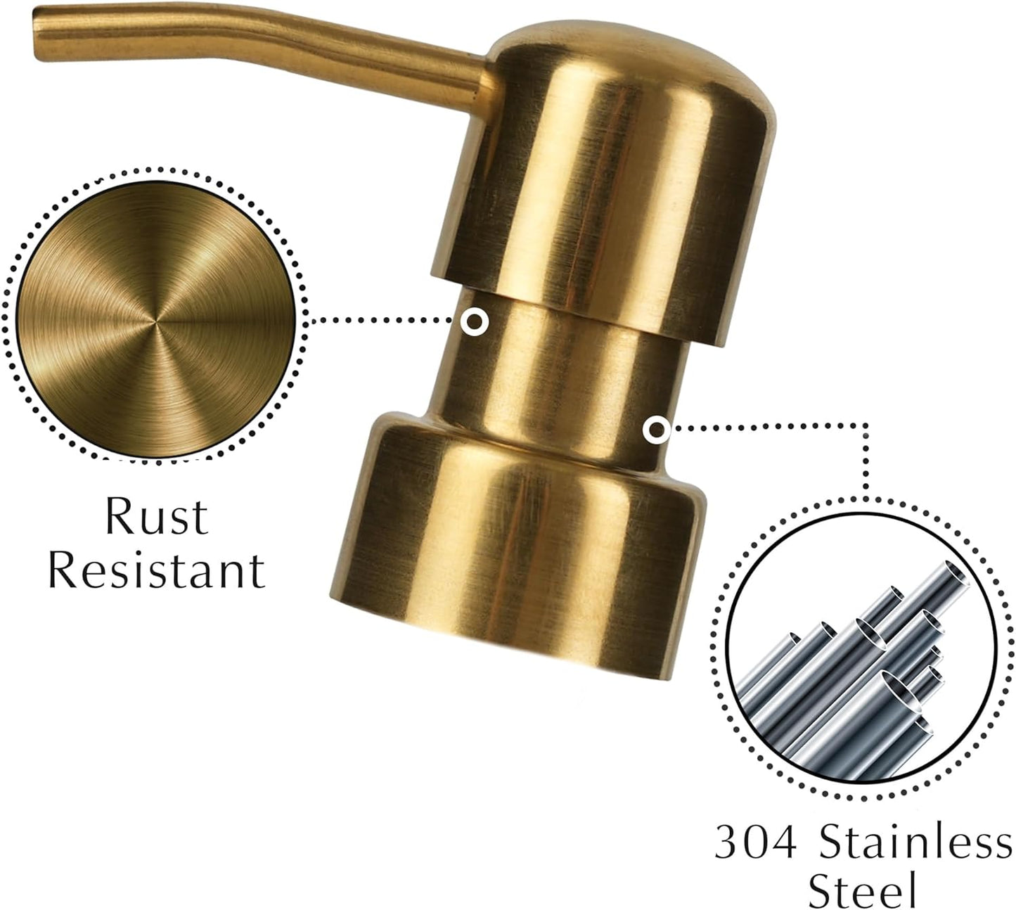 Emerson Essentials Glass Soap Bottle Dispensers, 2 Pack, Stainless-Steel Pumps Rust-Free, Hand Set for Bathroom Kitchen Sink, Liquid Lotion Shampoo Jars with 4 Waterproof Labels, 16 Oz Frost