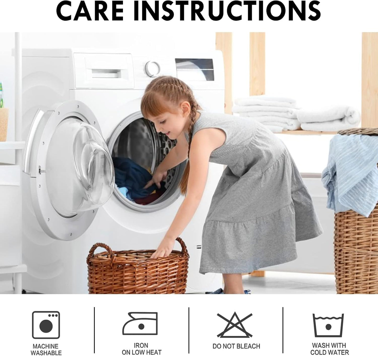 DWCN Blackout Curtains for Living Room Thermal Insulated, Energy Saving & Noise Reducing Bedroom Curtains, Dusty Blue, W 70x L 84 Inch, Set of 2 Rod Pocket Curtain Panels