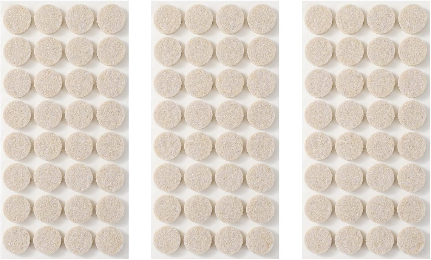 Furnigear Felt Furniture Pads for Hardwood Floors - Self Adhesive Chair Felt Pads, Floor Protector for Furniture Feet, Furniture Sliders Moving Your Furniture Smoothly - Anti Scratch 96 Pcs 3/4" Round