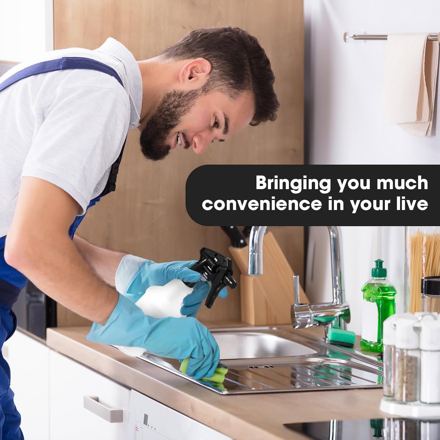 Eccliy 12 Pcs 16 Oz Plastic Spray Bottle, Adjustable Empty Reusable Sprayer for Cleaning, Planting, Water, Bathroom and Kitchen, BBQ, Commercial and Residential(Red, Black,Original)