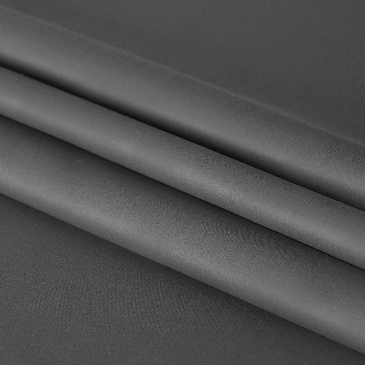 DWCN French Door Curtains – Rod Pocket Thermal Blackout Curtain for Doors with Glass Window, Kitchen and Patio Doors for Privacy, 36 X 80 Inches Long, 1 Curtain Panel with Tieback, Dark Grey