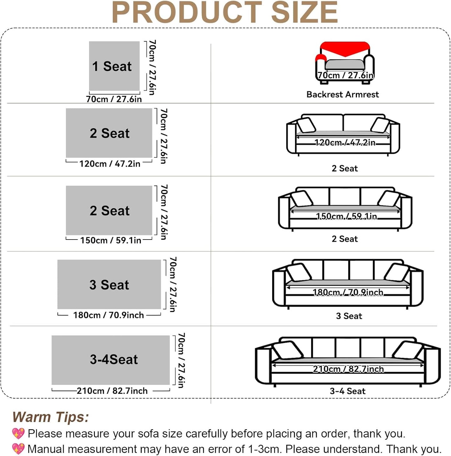 OTOB Pet Couch Covers for 3 Cushion Couch Sofa, Washable & Non Slip Fuzzy Plush Sofa Cushion Covers, All Seasons Geometric Jacquard Modern Soft Dog Bed Mat Slipcovers Protector (Gray, 27.6"x70.9")