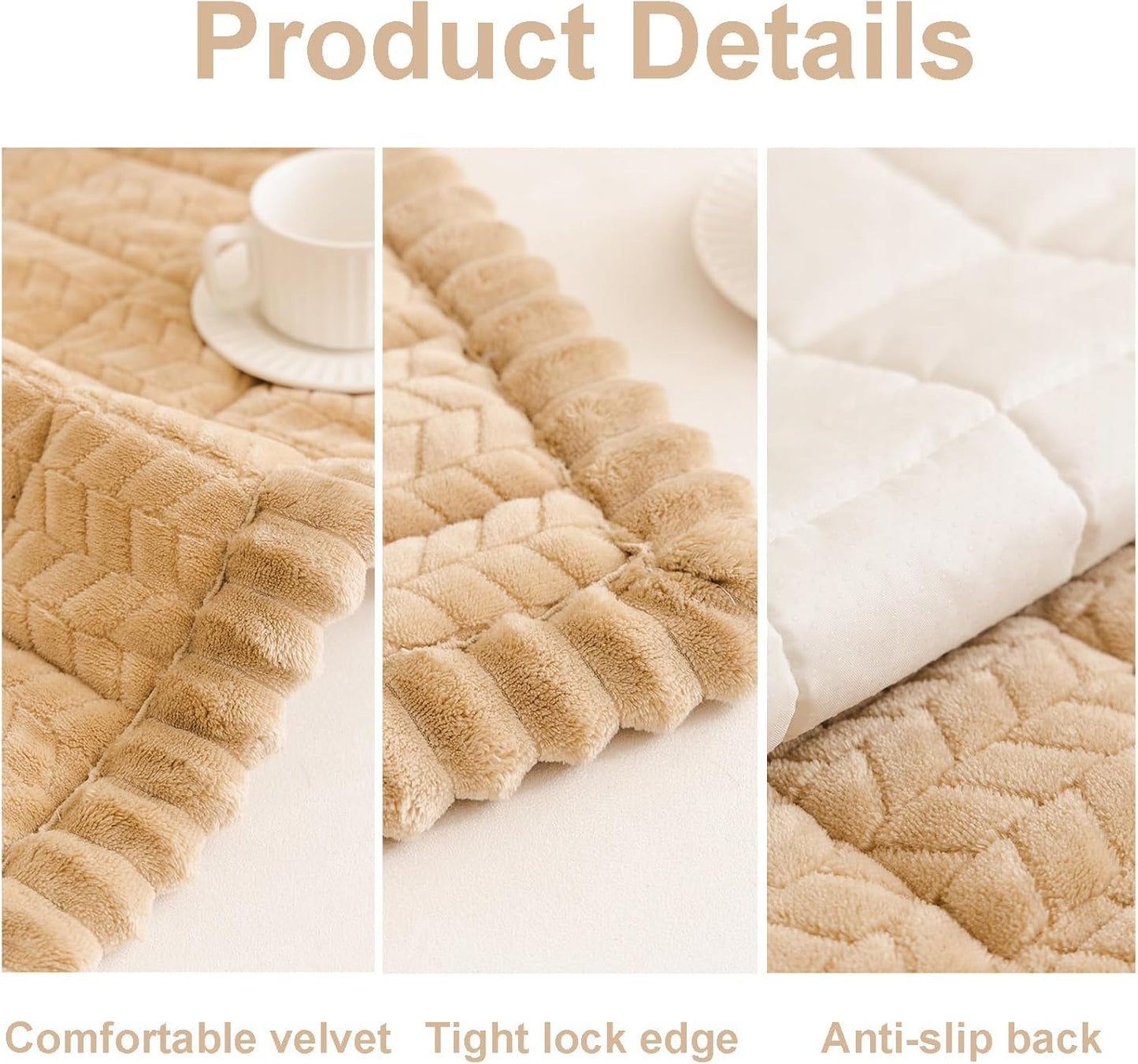 Mivnue Pet Couch Cover Protector Sofa Covers for Pets Washable Non Slip Couches and Sofas Dog Mat (Coffee, 27.6" x 59.1")