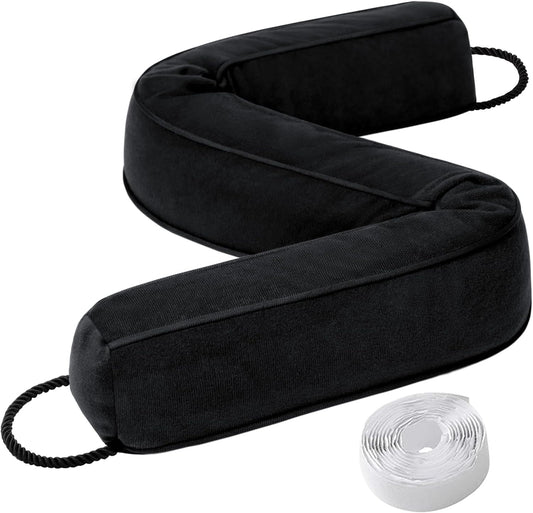 Weighted Door Draft Stopper for Front Door, Easy to Use Heavy 36 inch Door Bottom Winter Cold Air Draft Blocker, for Exterior, Apartment, Back Door, Fits Door Gap Up to 3”, 2.2lb