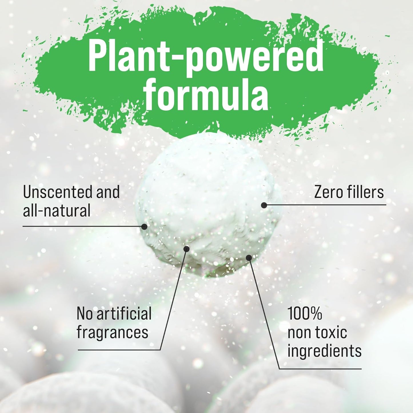 Rockin' Green Laundry Detergent, Plant based, All Natural Laundry Detergent Powder, Vegan and Biodegradable Odor Fighter, Safe for Sensitive Skin (Baby Cloth Diaper 90 Loads Unscented)