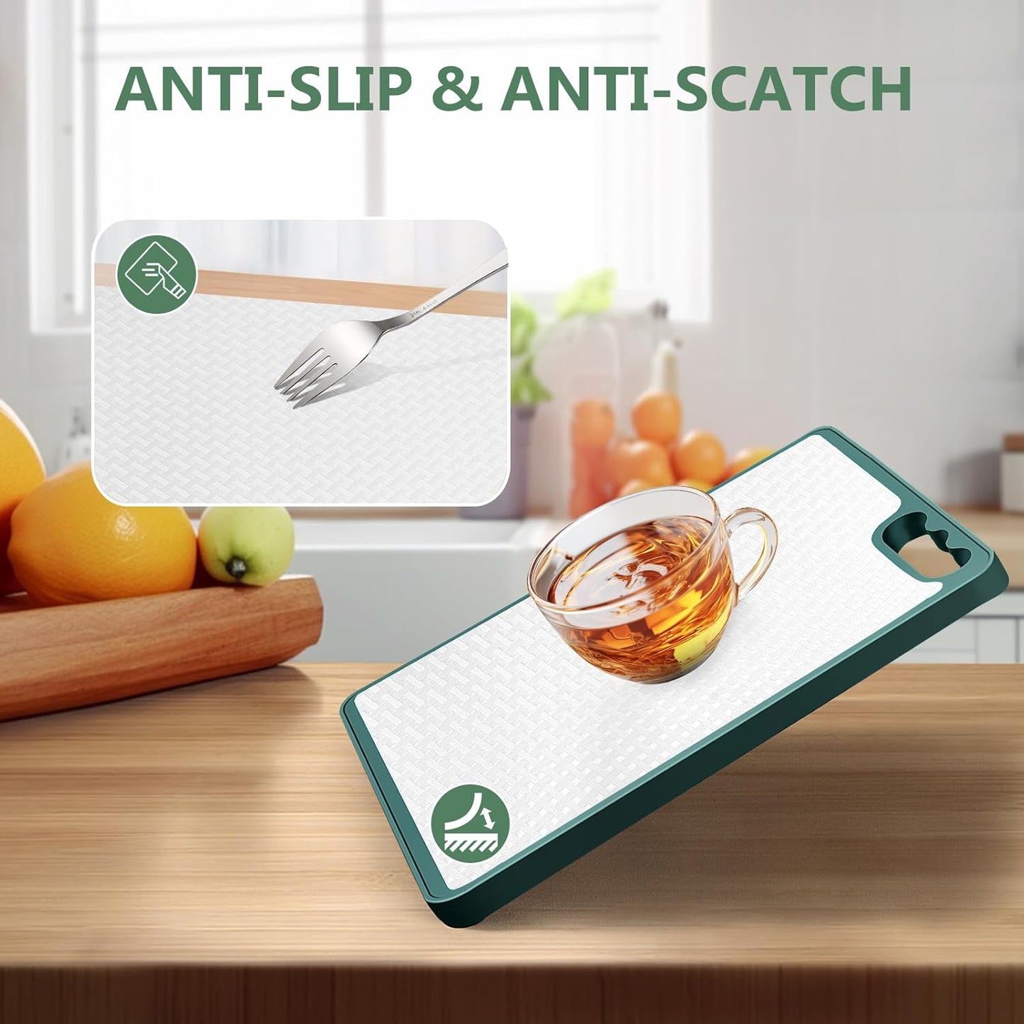 Shelf Liners, Non-Adhesive Drawer Liner, Waterproof & Oil-Proof Kitchen Cabinet Cupboard Liner Plastic EVA Material BPA Free Fridge Liner Mats Paper Protector for Shelves (White/20in x 240in)