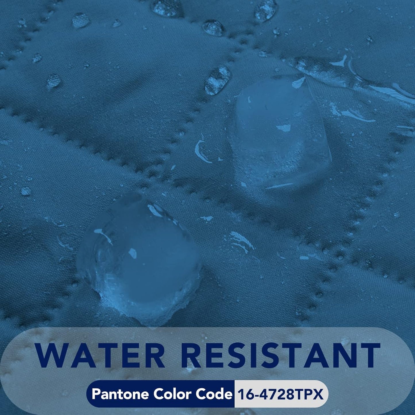 PureFit Reversible Quilted Sofa Cover, Water Resistant Slipcover Furniture Protector, Washable Couch Cover with Non Slip Foam and Elastic Straps for Kids, Pets (Small, Peacock Blue/Beige)