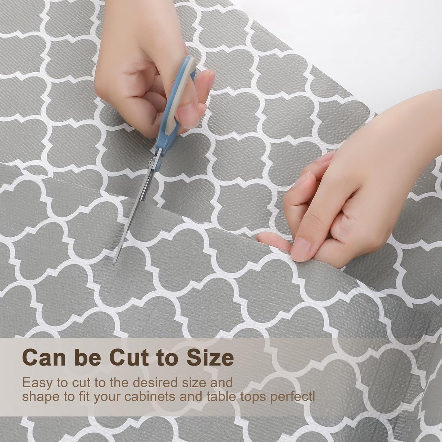 OcePor Non-Adhesive Drawer and Shelf Liner 12IN x 20FT，Non Slip Cabinet and Cupboard Liner, Kitchen Cabinet Liners for Shelves, Waterproof Drawer Shelf Liners for Cabinets/Bathroom Cupboard