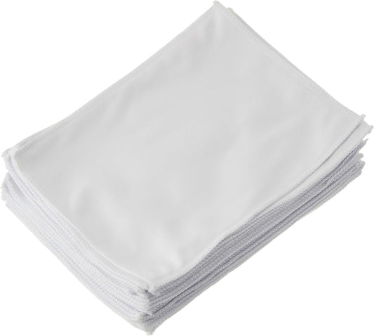 20 Bulk 7" x 5" Blank Tech Cleaning Micro-Fiber Cloths - Ready for Heat Press or Sublimation on One Side (Grey Plush on Back)