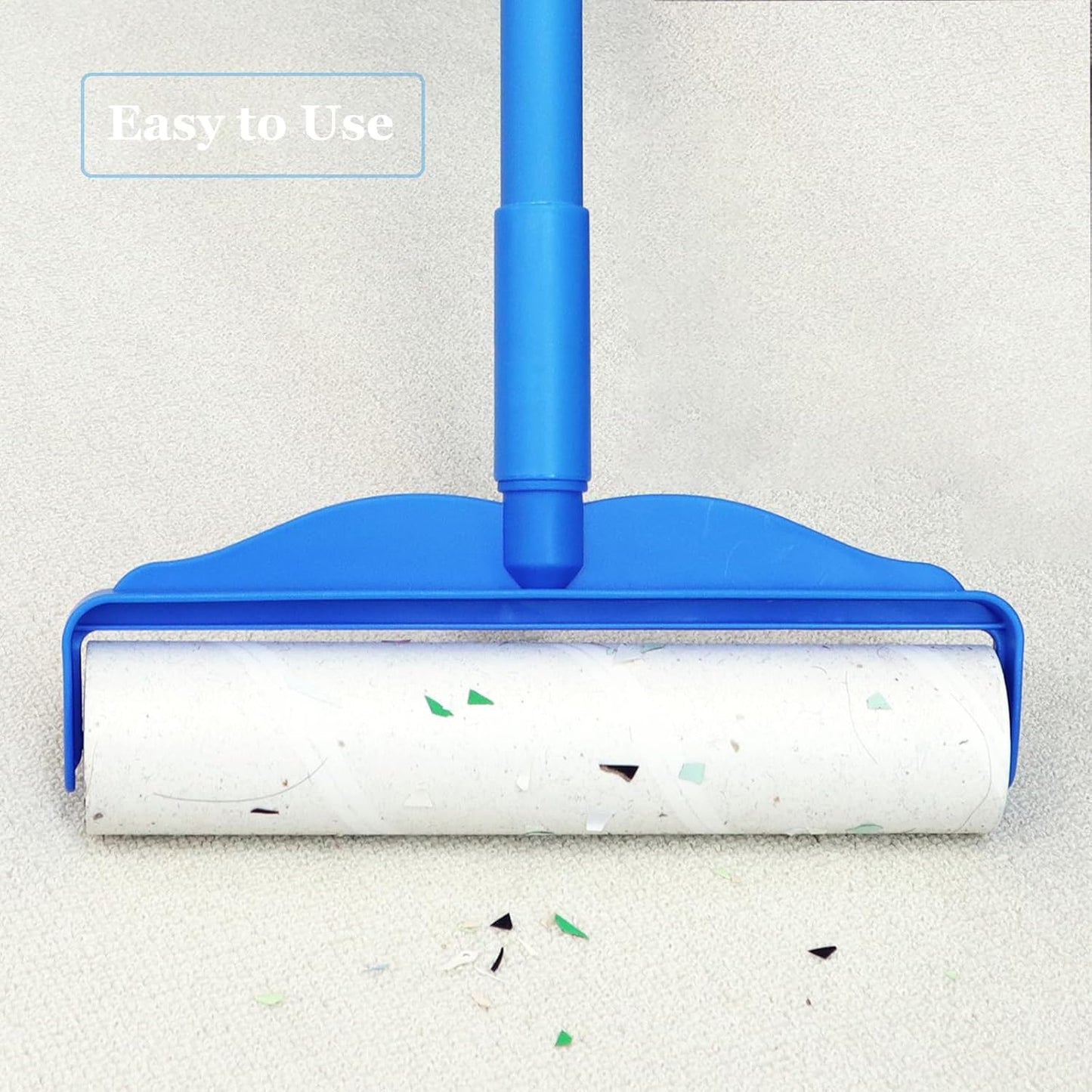 9.45 inch Lint Roller Refills for Large Long Handle Lint Rollers for Carpet 9.45'' Extra Sticky Floor Lint Roller 4 Pack of Refills Only, 90 Sheets per Refill, 360 Sheets Total