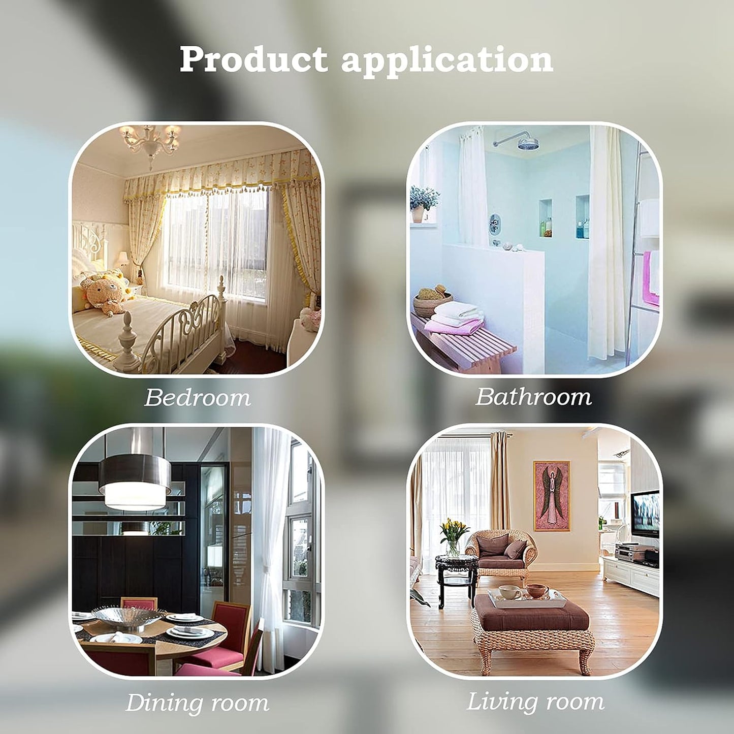 Hion Magnetic Curtain Tiebacks Black 2pcs, Curtain Tiebacks Buckles Holdbacks Holders Hooks Clip for Home Bedroom Office Decorative Curtain