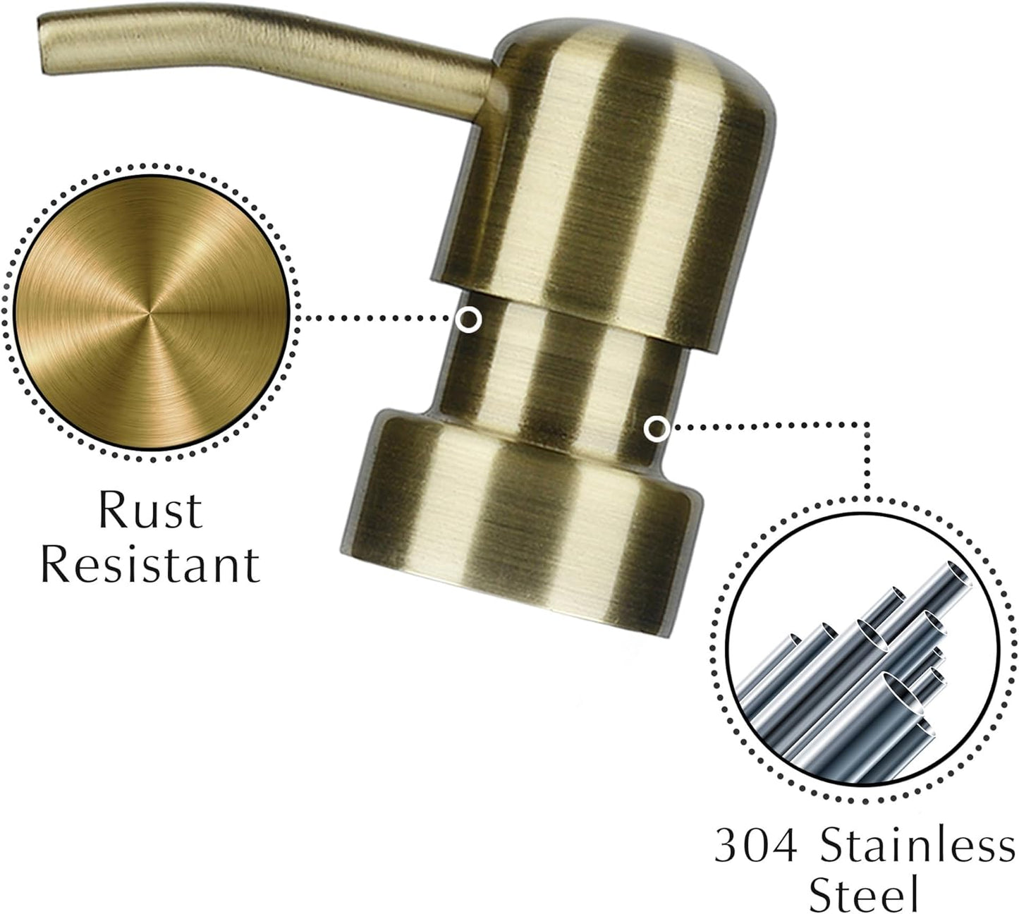 Emerson Soap Dispenser, Dish Soap Dispenser for Kitchen, Soap Dispenser Bathroom Set, Hand Soap Dispenser - Kitchen Soap Dispenser Set, Glass Soap Dispenser with Pump and Labels, 16 Oz, 2 Pack