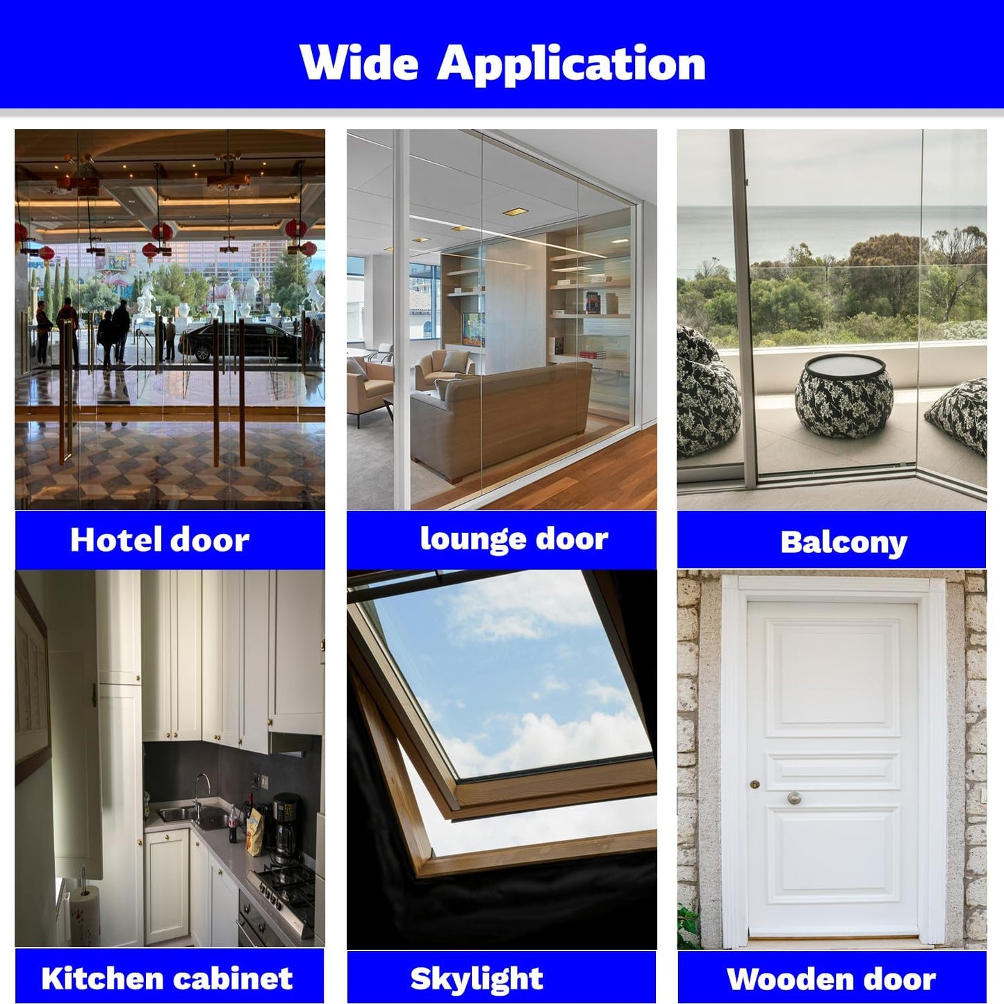 Silicone Weather Stripping Seal Door Tape 16.5 Feet Strip Bottom Draft Insulation Stopper Weatherproof Soundproof for Door Frame or Window Bathroom Shower Glass Gaps