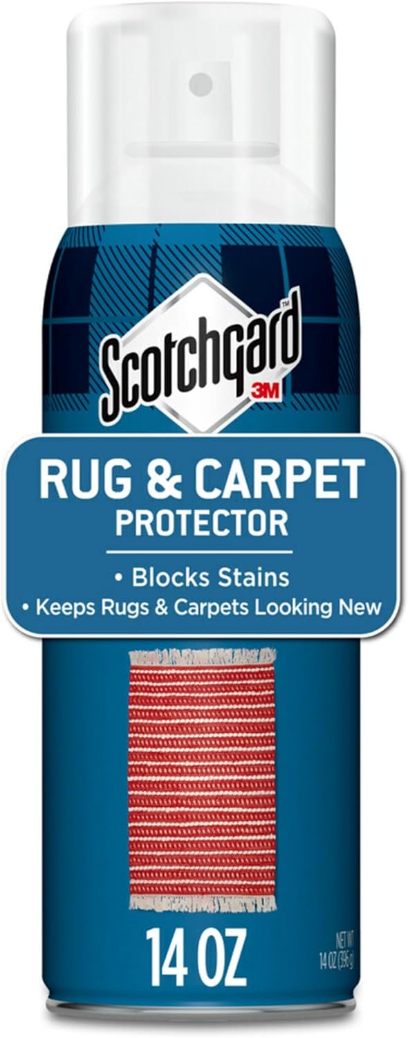 Scotchgard Rug & Carpet Protector, Carpet & Rug Protector Blocks Stains During Spring and Summer Gatherings, Fabric Protector Makes Cleanup of Stains from Muddy Footprints Easier, 14 oz(Pack of 6)