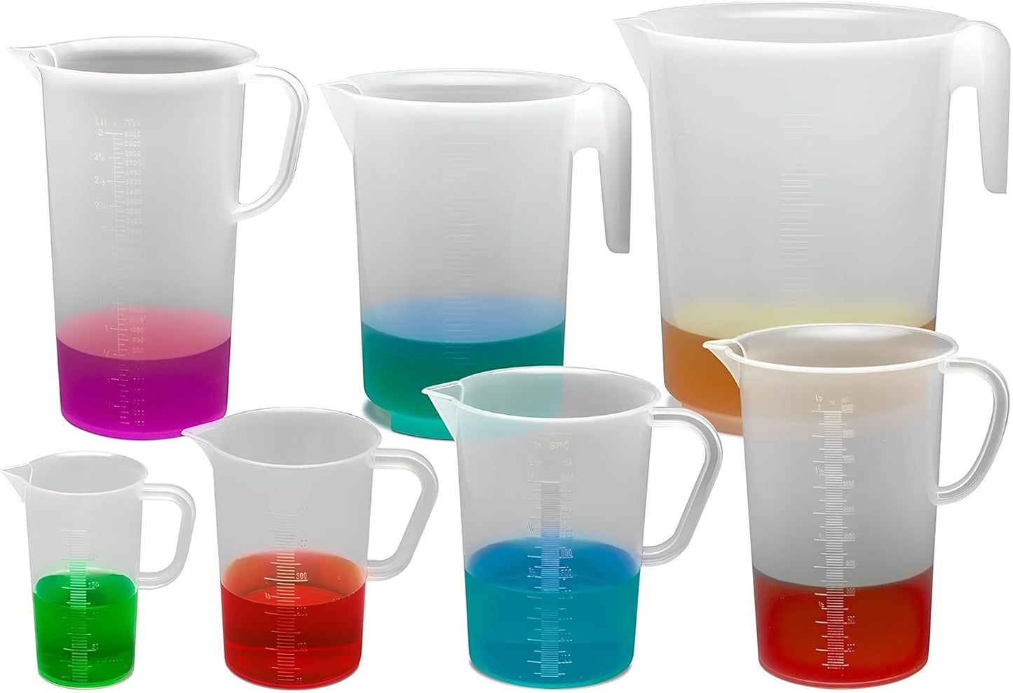 SP Bel-Art | F28992-0000 | Tall Form 2000ml Polypropylene Graduated Pitcher; 20ml Graduation